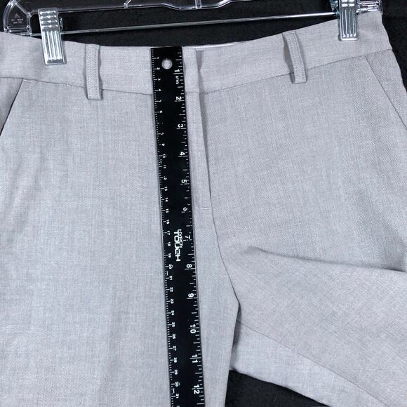 Express Womens Pants Gray Columnist Mid Rise Ankle Stretch 6R - Picture 9 of 14
